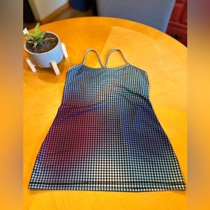 Lululemon Power Y Cosmic Dot Multi Color Tank Size 8